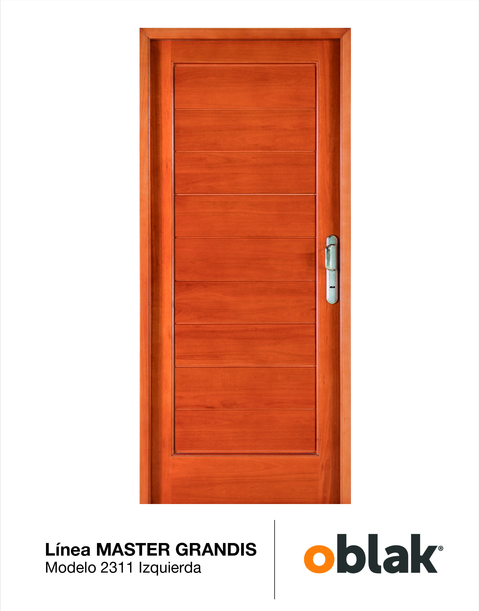 OBLAK - EUCA GRANDIS - PTA SIMPLE 2311 80X200X10 IZQ MM
