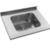 JOHNSON - MESADA ACERO INOX 304 - 80CM - PILETA LN50