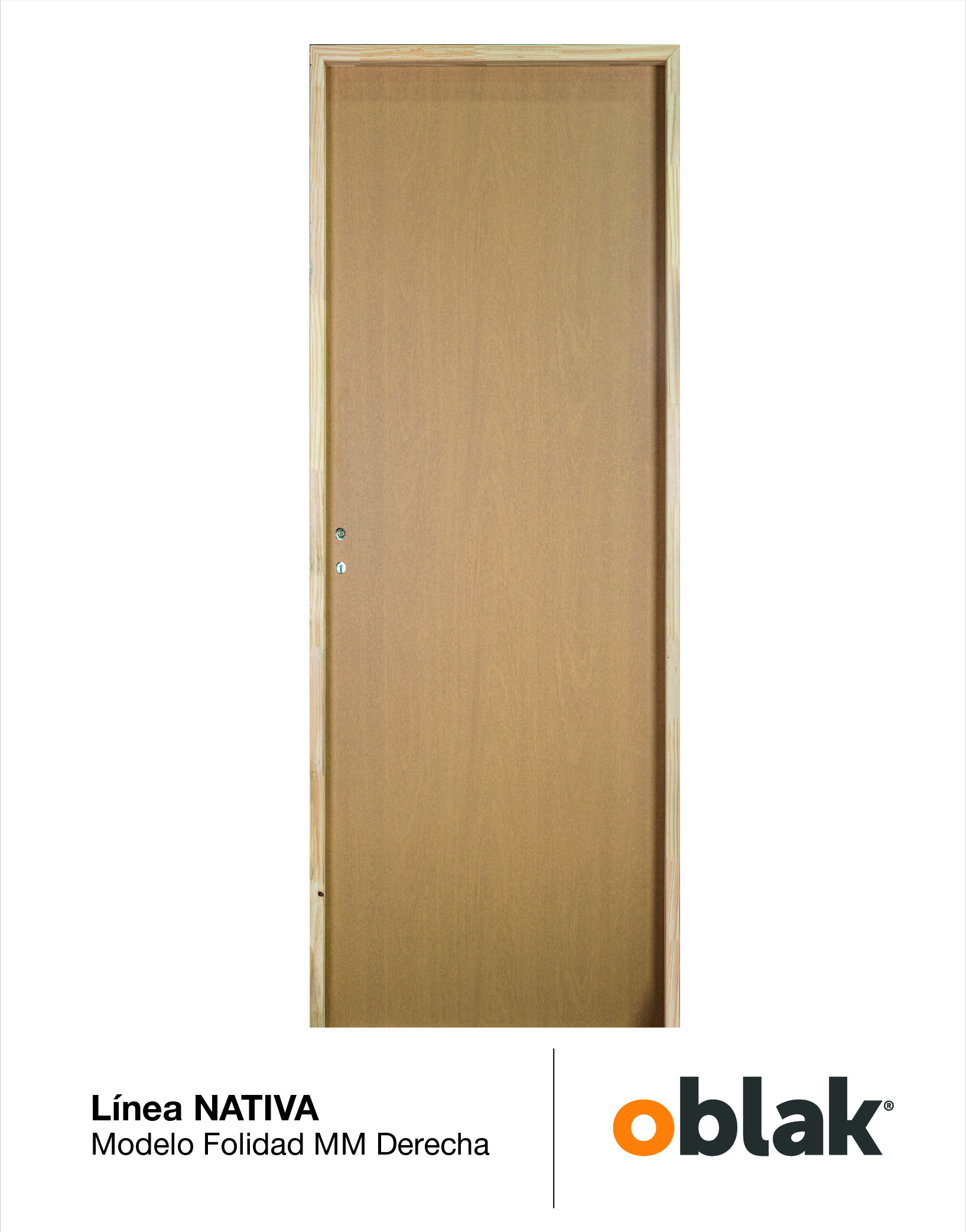 OBLAK - NATIVA - PTA FOLIADA 70X200X10 MM DER