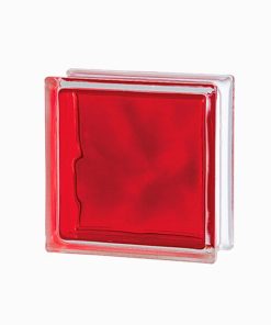 BON ART - LADRILLO DE VIDRIO NUBE ROJO 19X19X8