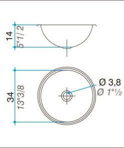 Alternative view of JOHNSON - PILETA O340L  34X14