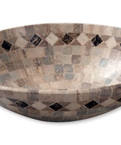 H&O - BACHA TRAVERTINO MARMOL OVAL 31X41