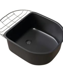 JOHNSON - PILETA ACCESORIA NEGRA PARA LUXOR 44X31X17