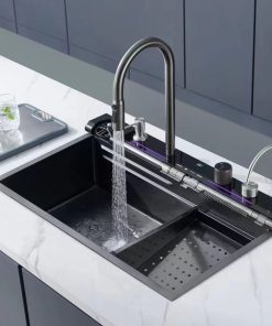 PILETA DE COCINA INTELIGENTE CON SET DE GRIFERIA