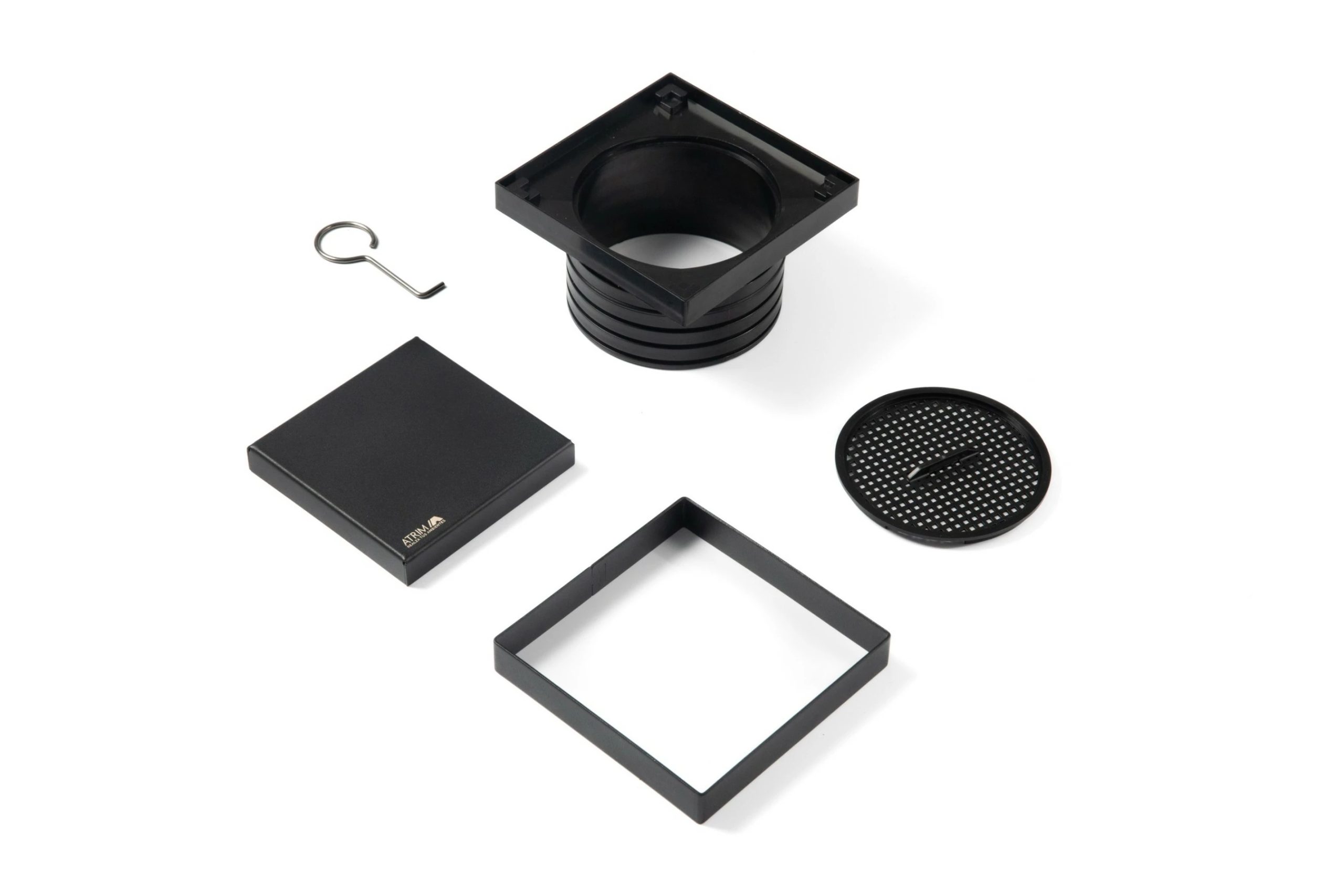 ATRIM - LAGOON - REJILLA P PIL D PATIO NEGRO MATE 12X12X7.4 - Imagen 2