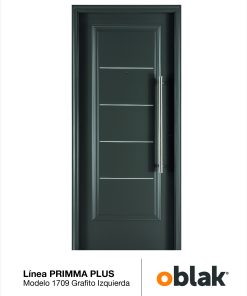 OBLAK - PRIMMA PLUS - PTA SIMPLE 1709 GRAFITO 80X200X10 IZQ