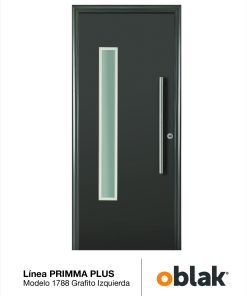 OBLAK - PRIMMA PLUS - PTA SIMPLE 1788 GRAFITO 80X10 IZQ MCH