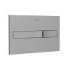 ROCA - PLACA DE ACCIONAMIENTO CON DESCARGA DUAL GRIS MATE
