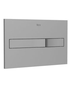 ROCA - PLACA DE ACCIONAMIENTO CON DESCARGA DUAL GRIS MATE