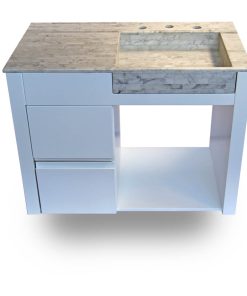 ACCECO - SOFIA - VANITORY BLANCO LAQ DE COLGAR 80X62 C/MES.
