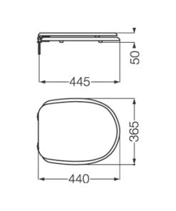 Alternative view of FERRUM - ADRIATICA - ASIENTO HDF HERRAJE PLASTICO