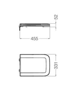 Alternative view of FERRUM - TRENTO - TAPA ASIENTO HDF CIERRE MANUAL
