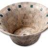 H&O - BACHA TRAVERTINO MARMOL TULIPAN 38X15