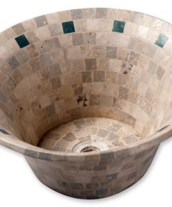 H&O - BACHA TRAVERTINO MARMOL TULIPAN 38X15