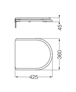 Alternative view of FERRUM - MURANO - TAPA ASIENTO INODORO HDF CIERRE MANUAL