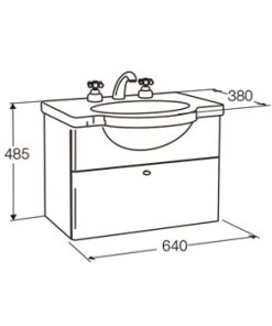 Alternative view of FERRUM - VENECIA - MUEBLE DE COLGAR PARA LAVATORIO 64CM