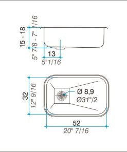 Alternative view of JOHNSON - PILETA Z52/18CR 52X32X18