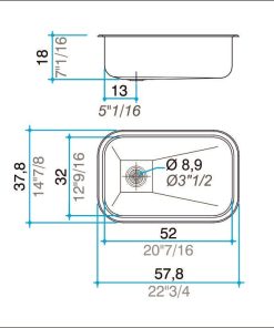Alternative view of JOHNSON - PILETA ZN52/18A CR 57,8X37.8X18