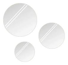 REFLEJAR - DECO - ESPEJOS TRIX Ø 3 UNIDADES