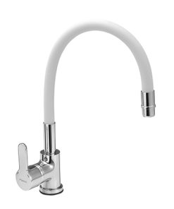 PIAZZA - EMBLEM- MONOCOMANDO COCINA FLEXIBLE BLANCO 10016BL