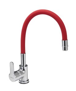 PIAZZA - EMBLEM - MONOCOMANDO COCINA FLEXIBLE ROJA 10016RO