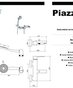 Alternative view of PIAZZA - NEXT - DUCHA EXTERIOR CON TRANSFERENCIA 10208