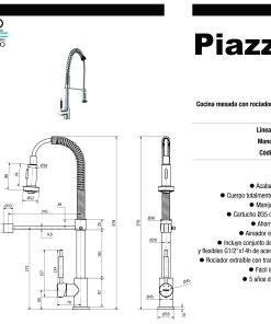 Alternative view of PIAZZA - GOURMET - MONOCOMANDO COCINA MESADA 10308