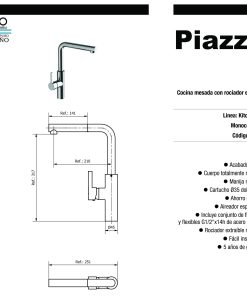 Alternative view of PIAZZA - KITCHEN PRO - MONOCOMANDO COCINA MESADA 10316