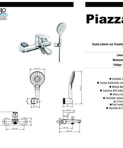 Alternative view of PIAZZA - OGGI - DUCHA EXTERIOR CON TRANSFERENCIA Y DUCHADOR