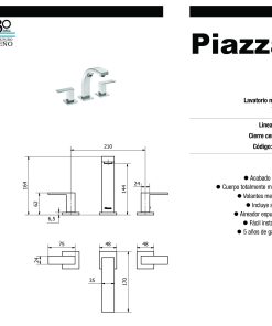 Alternative view of PIAZZA - LEVEL - GRIFERIA LAVATORIO 21201