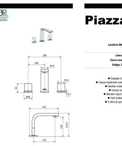Alternative view of PIAZZA - ICON - GRIFERIA LAVATORIO 21301