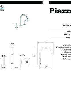 Alternative view of PIAZZA - MIND - GRIFERIA LAVATORIO 21401