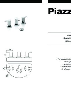 Alternative view of PIAZZA - LOGOS - GRIFERIA BIDET CON TRANFERENCIA 22304