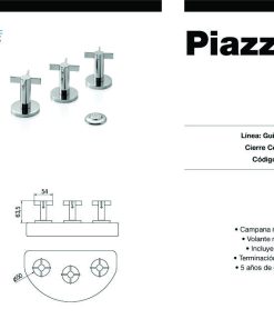 Alternative view of PIAZZA - GUILTY CRUZ - GRIFERIA BIDET CON TRANSFERENCIA