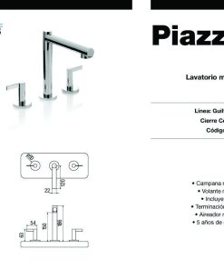 Alternative view of PIAZZA - GUILTY LEVER - GRIFERIA LAVATORIO 22501