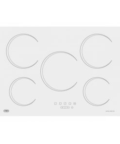 TST / INOX - ANAFE VITROCERAMICO BLANCO V ZONAS 675X475