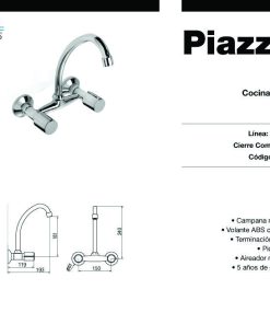 Alternative view of PIAZZA - DOMANI - GRIFERIA COCINA PARED 31011
