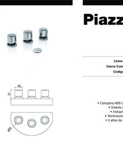 Alternative view of PIAZZA - OPTIMA - GRIFERIA BIDET CON TRANSFERENCIA