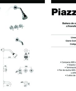 Alternative view of PIAZZA - VILLAGE - DUCHA DE EMBUTIR CON TRANSFERENCIA