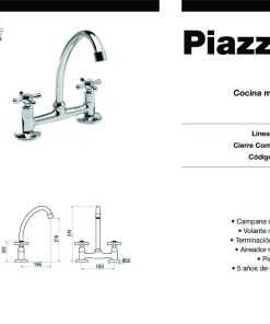 Alternative view of PIAZZA - VILLAGE - GRIFERIA COCINA MESADA 31410