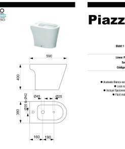 PIAZZA - ABRUZZO - BIDET 1 AGUJERO