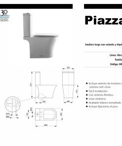 Alternative view of PIAZZA - ABRUZZO - INODORO LARGO CON ASIENTO Y DEPOSITO