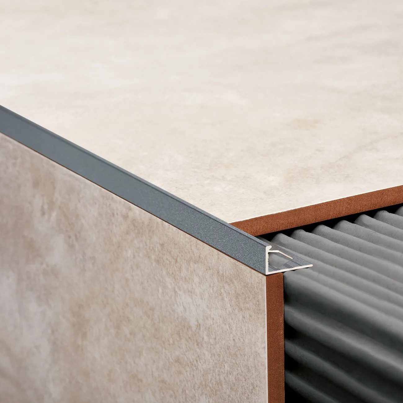 ATRIM - VARILLA EN L ALUMINIO CONCRETO STONE 12MM (2.50) - Imagen 2