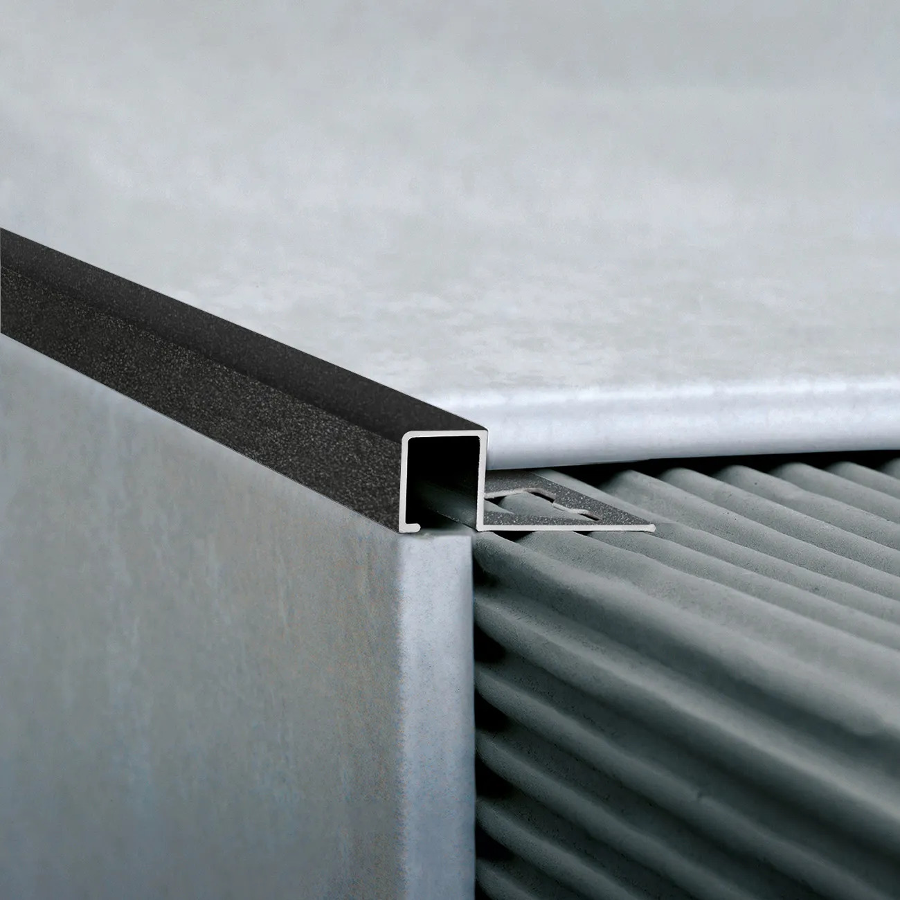 ATRIM - GUARDACANTO QUADRA 10X10MM ALUM. NIQUEL STONE (2.50) - Imagen 2