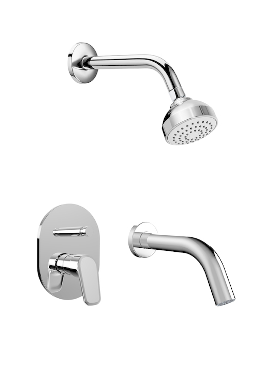 ROCA - CORAL - MONOCOMANDO KIT BAÑERA/DUCHA EMBUTIR