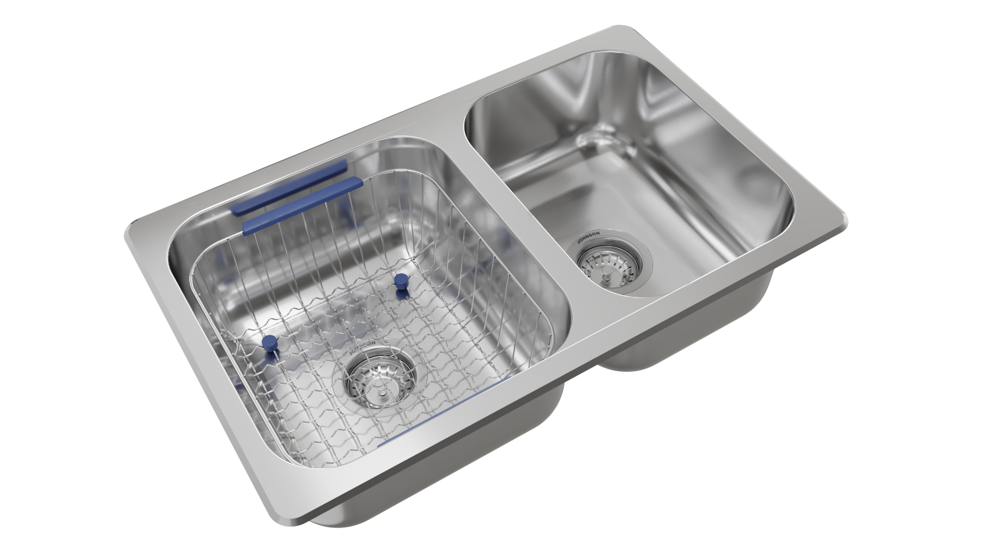 JOHNSON- PILETA DOBLE R63/18F 70.5X43.5X18 - Imagen 4