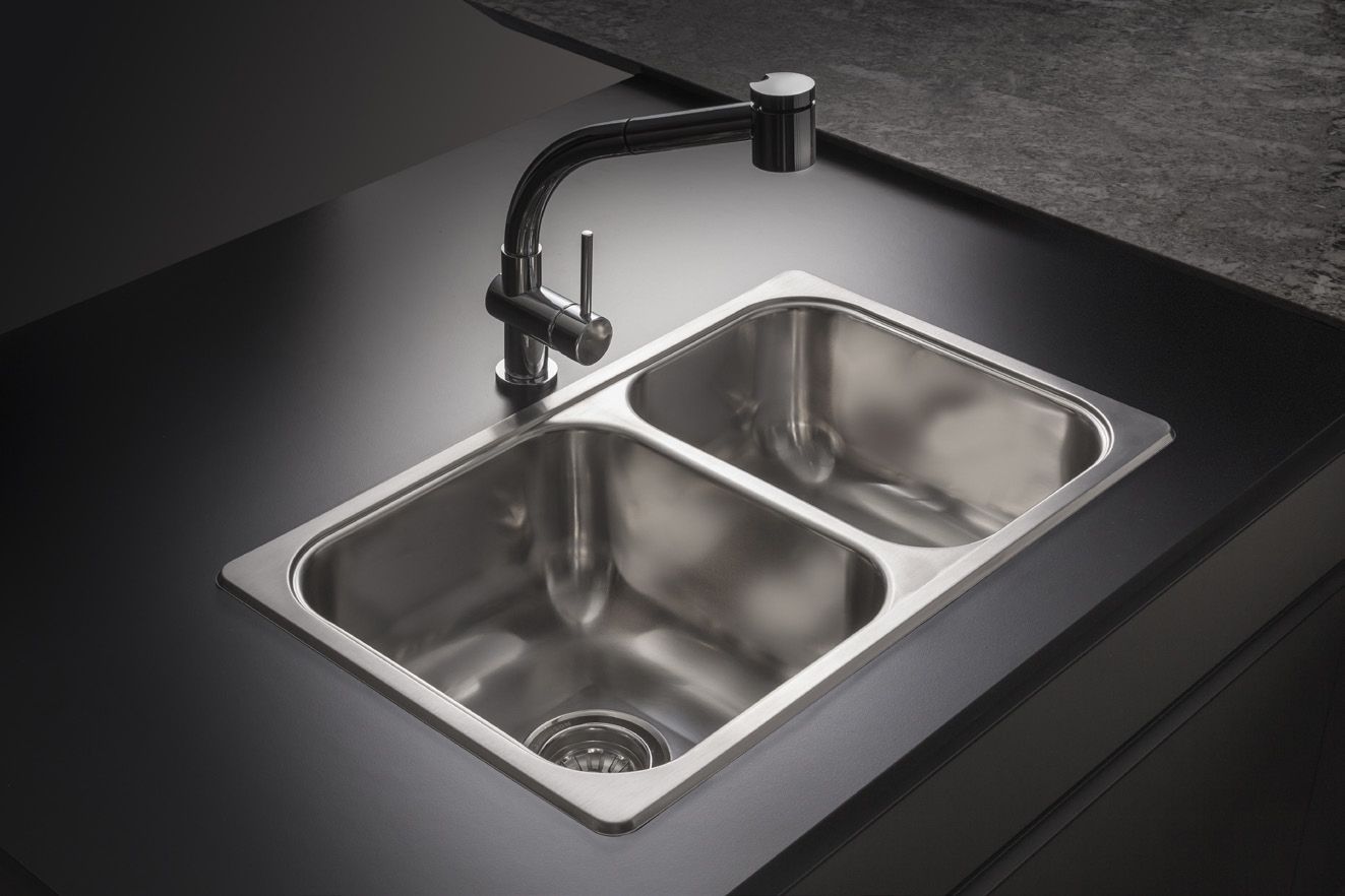 JOHNSON- PILETA DOBLE R63/18F 70.5X43.5X18 - Imagen 3