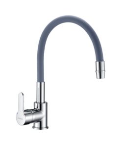 PIAZZA - EMBLEM - MONOCOMANDO COCINA FLEXIBLE GRIS 10016GR