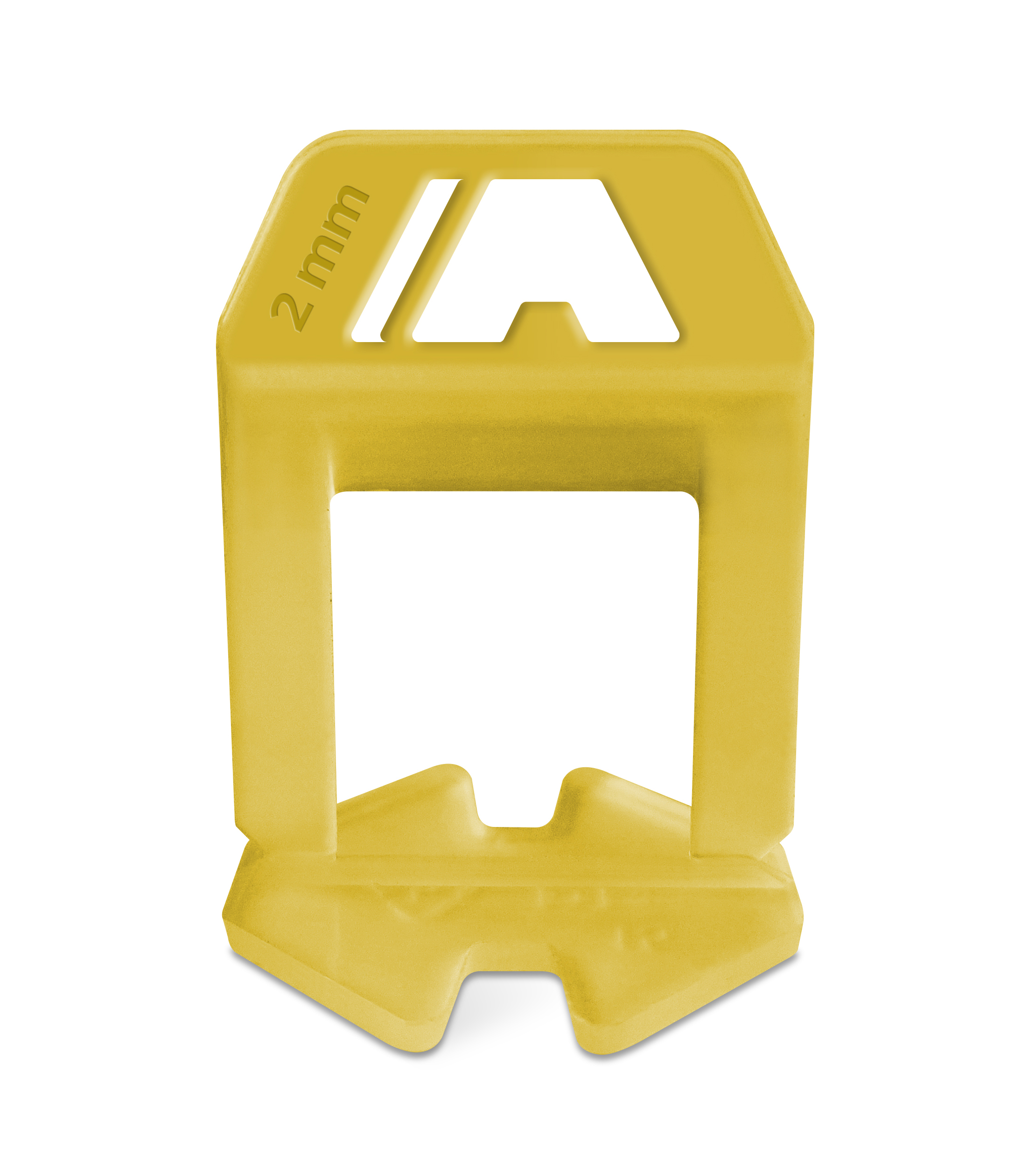 ATRIM - ESPACIADOR AUTONIVELANTE CHICO 2MM CLIP AMARILLO