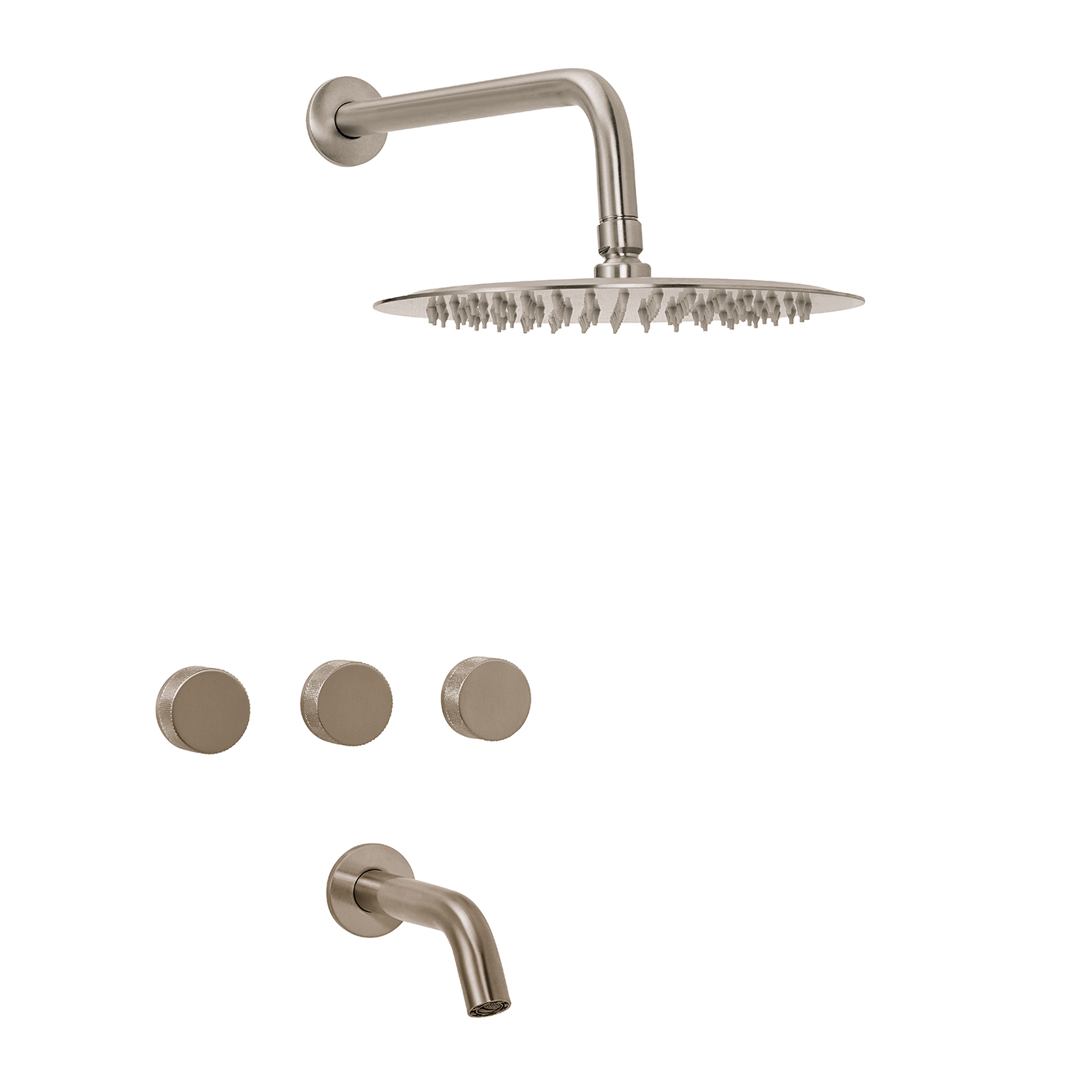 PEIRANO - FABRIC NICKEL - DUCHA EMB C/ TRANSF 80-100NI